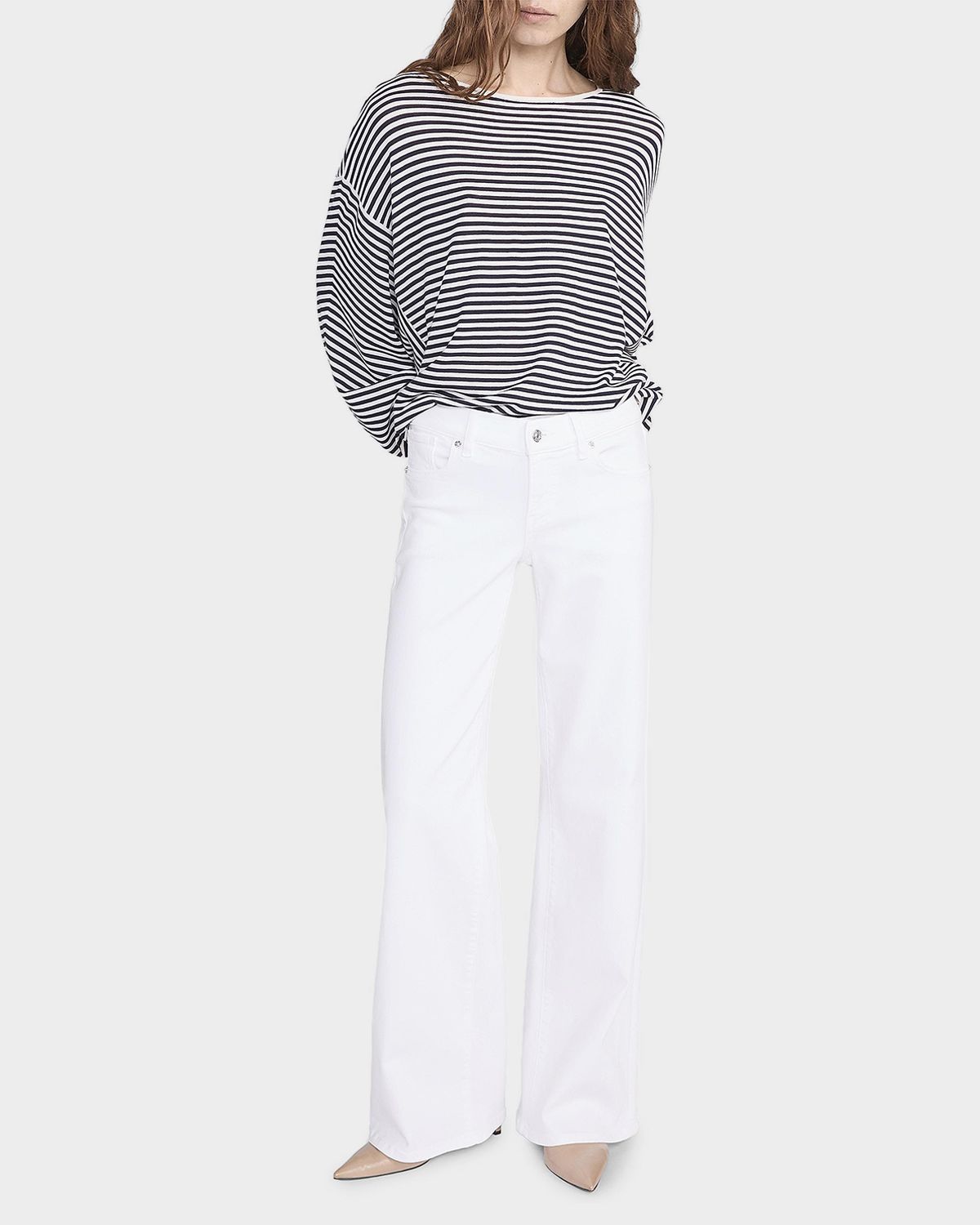 FRAME Low-Rise Le Slim Palazzo Jeans