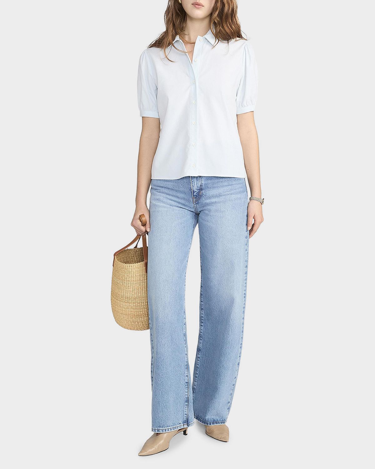 FRAME The Cord Staple Blouse