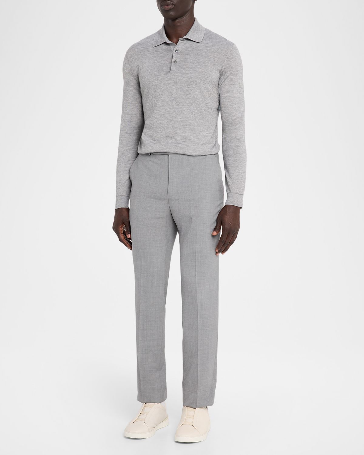 ZEGNA Wool Slim Tailored Pants