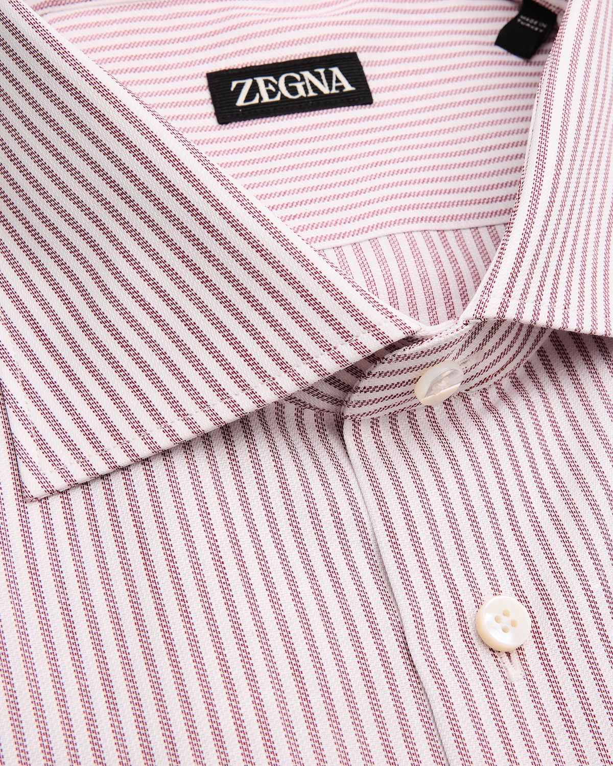 ZEGNA Men 's Micro-Stripe Cotton Dress Shirt