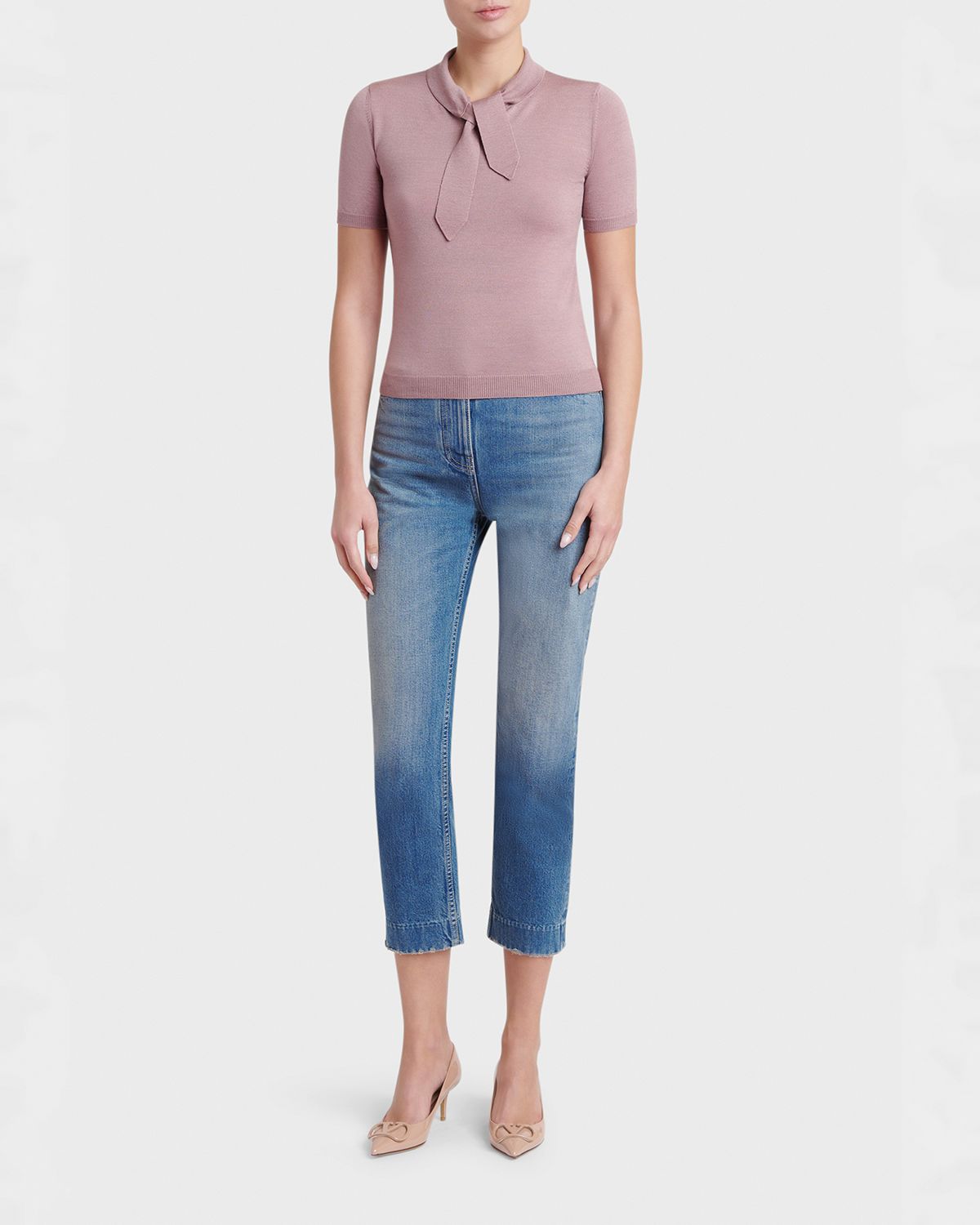 Valentino Garavani Tieneck Knit Top | Thumbnail 5 Valentino Garavani Tieneck Knit Top | Thumbnail 5