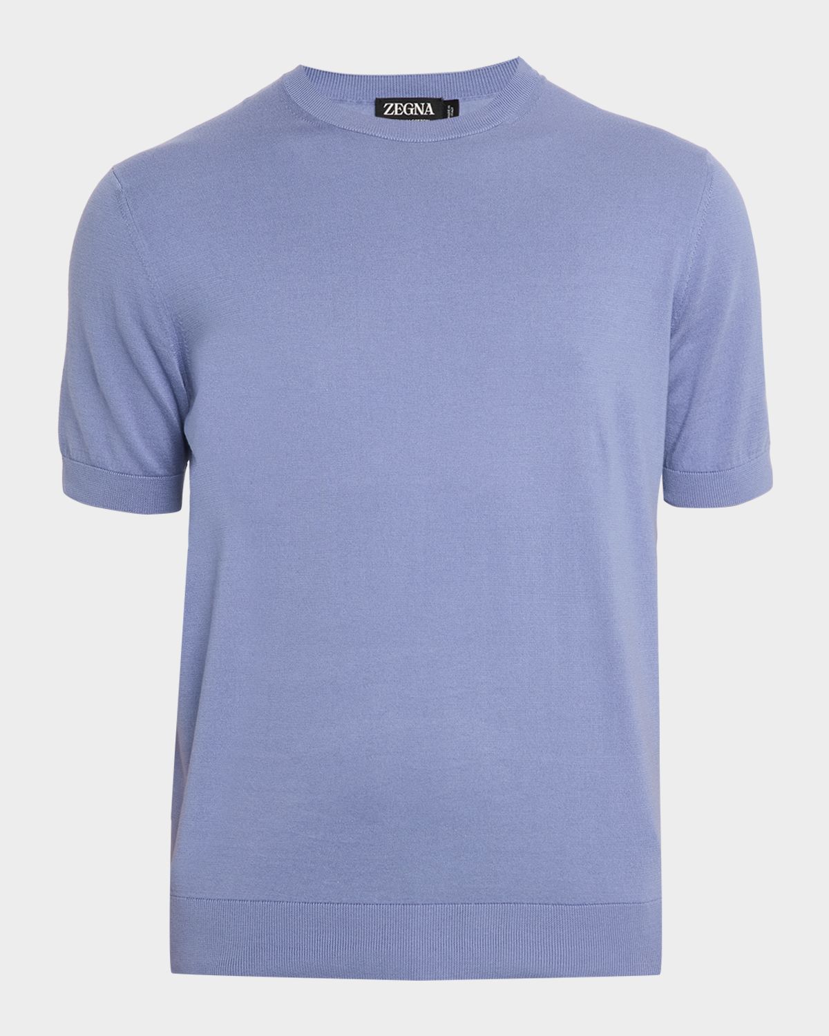 ZEGNA Men 's Premium Cotton Knit T-Shirt | Thumbnail 6 ZEGNA Men 's Premium Cotton Knit T-Shirt | Thumbnail 6
