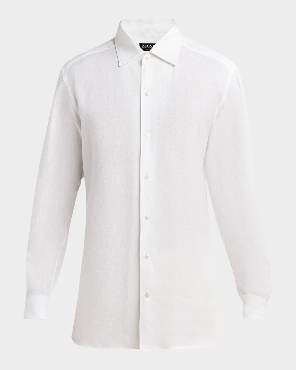ZEGNA Men 's Oasi Lino Button-Down Shirt
