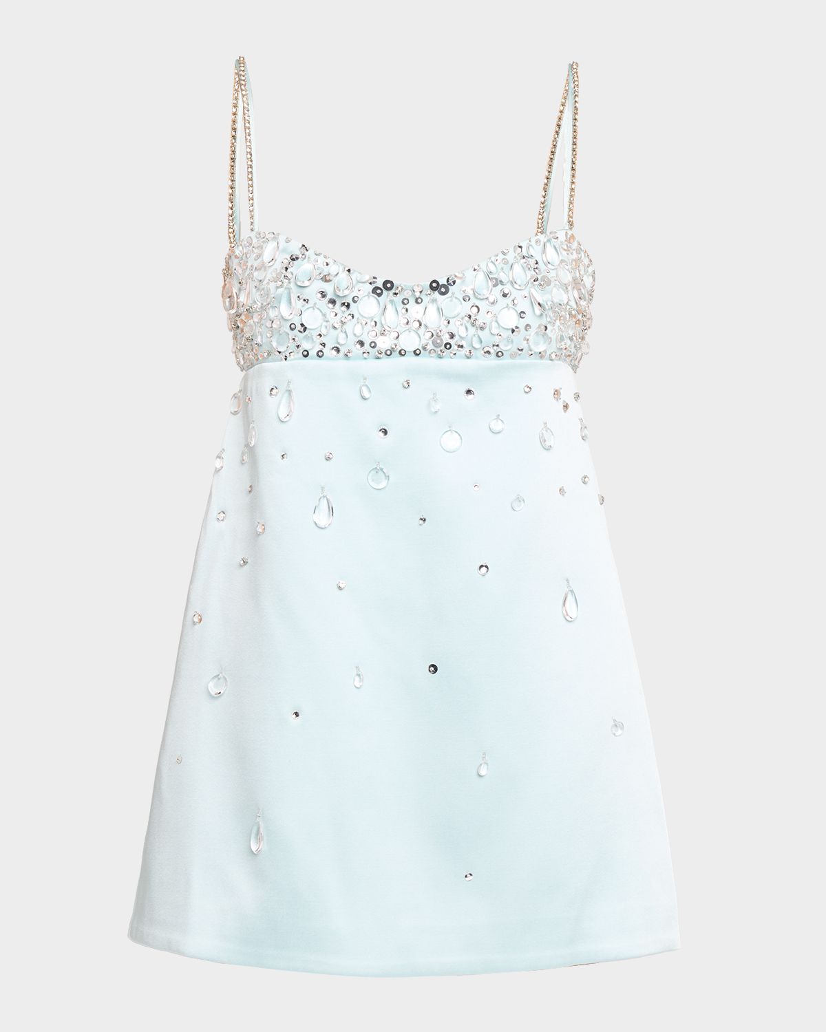 Retrofete Lorelai Embellished Satin Mini Dress