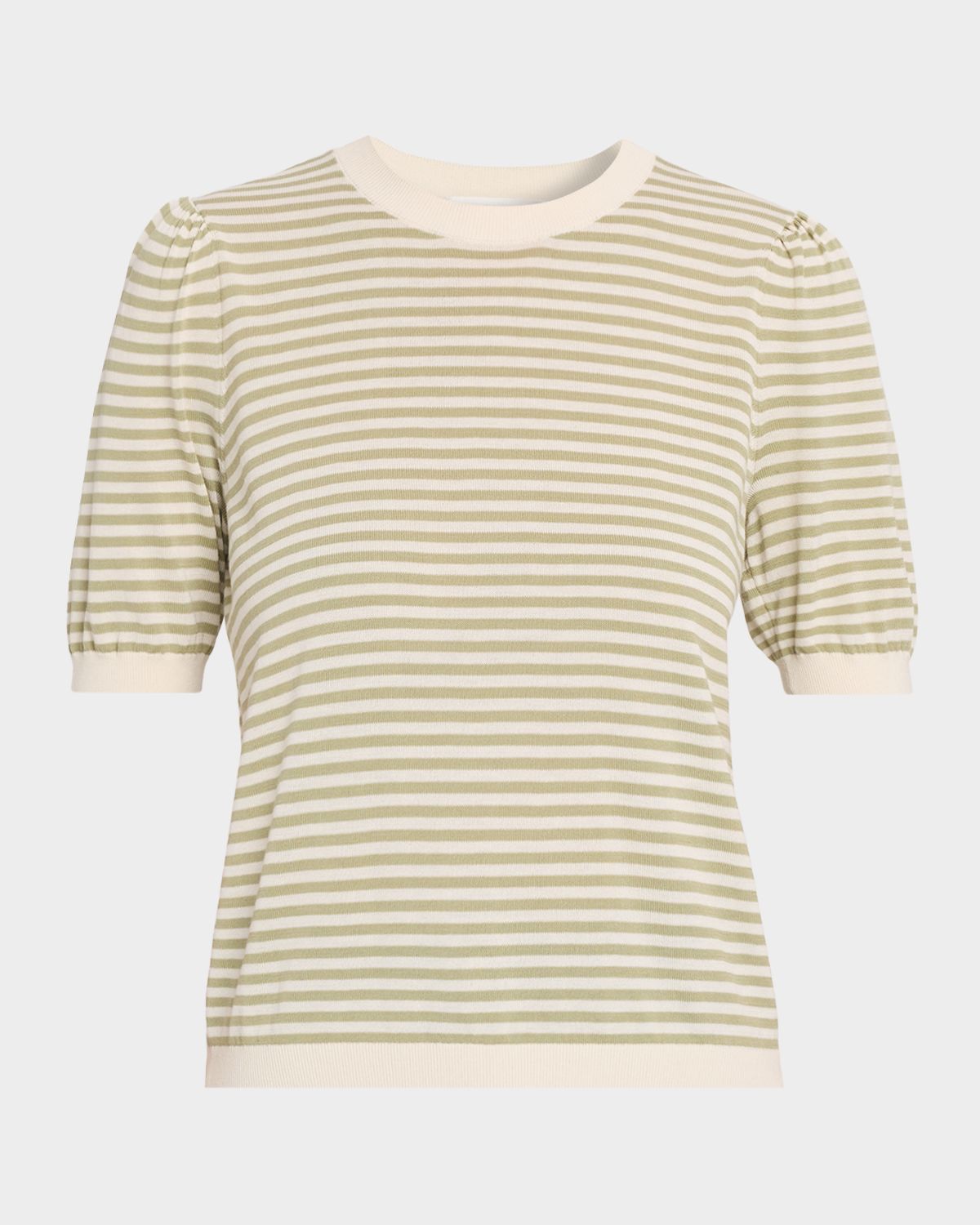 FRAME The Striped Gather Sweater