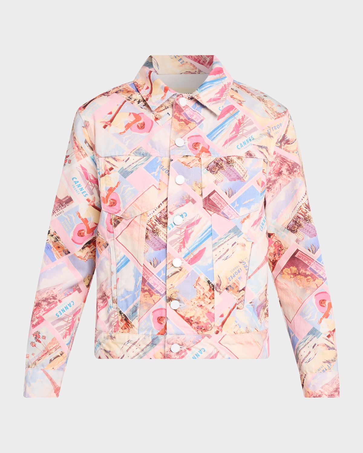 L 'Agence Joey Oversized Denim Jacket