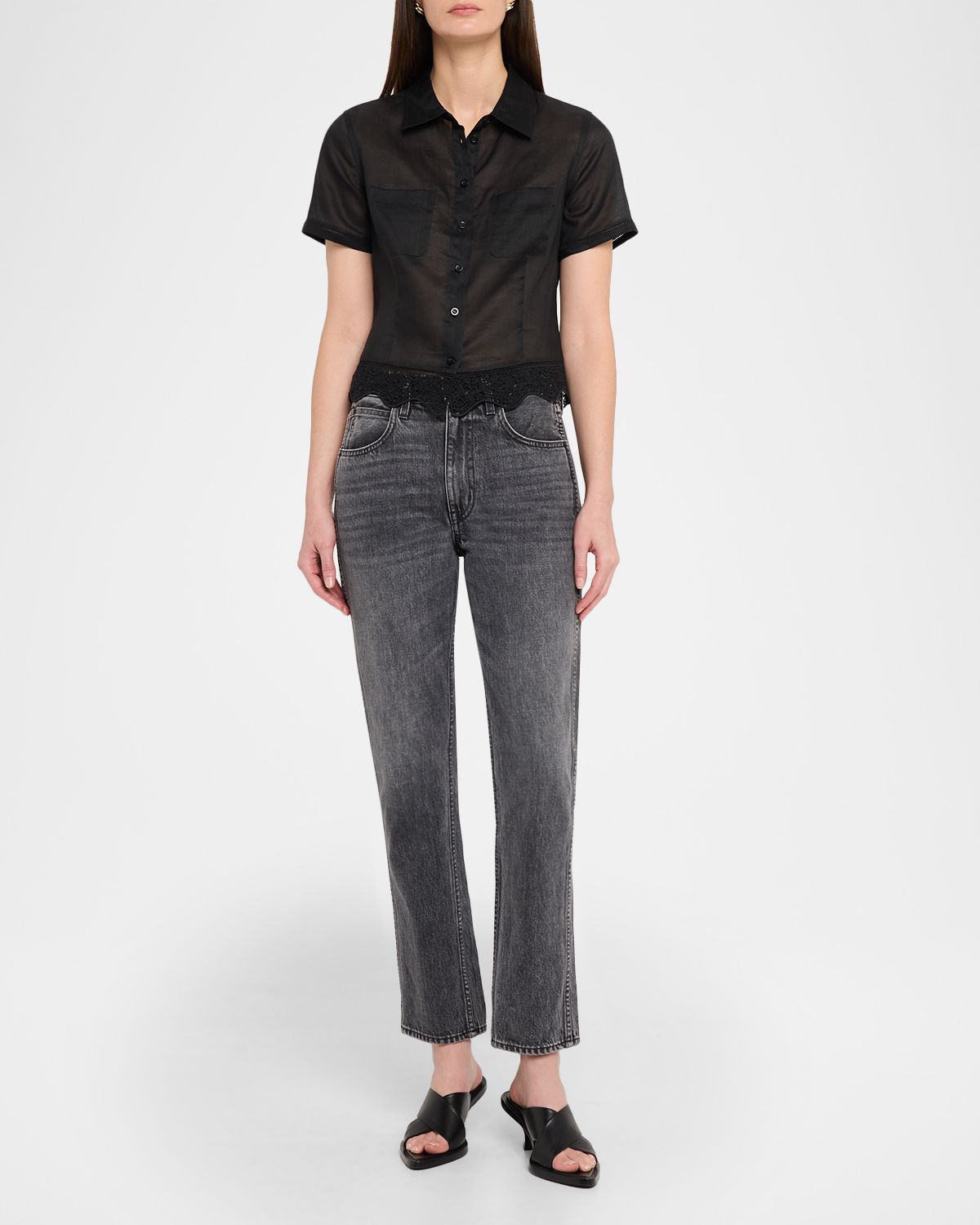 FRAME The Embroidered Seaside Shirt