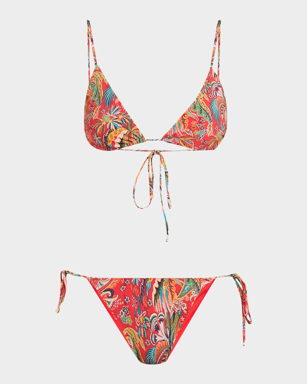 Etro Paisley Triangle Two-Piece Swimsuit
