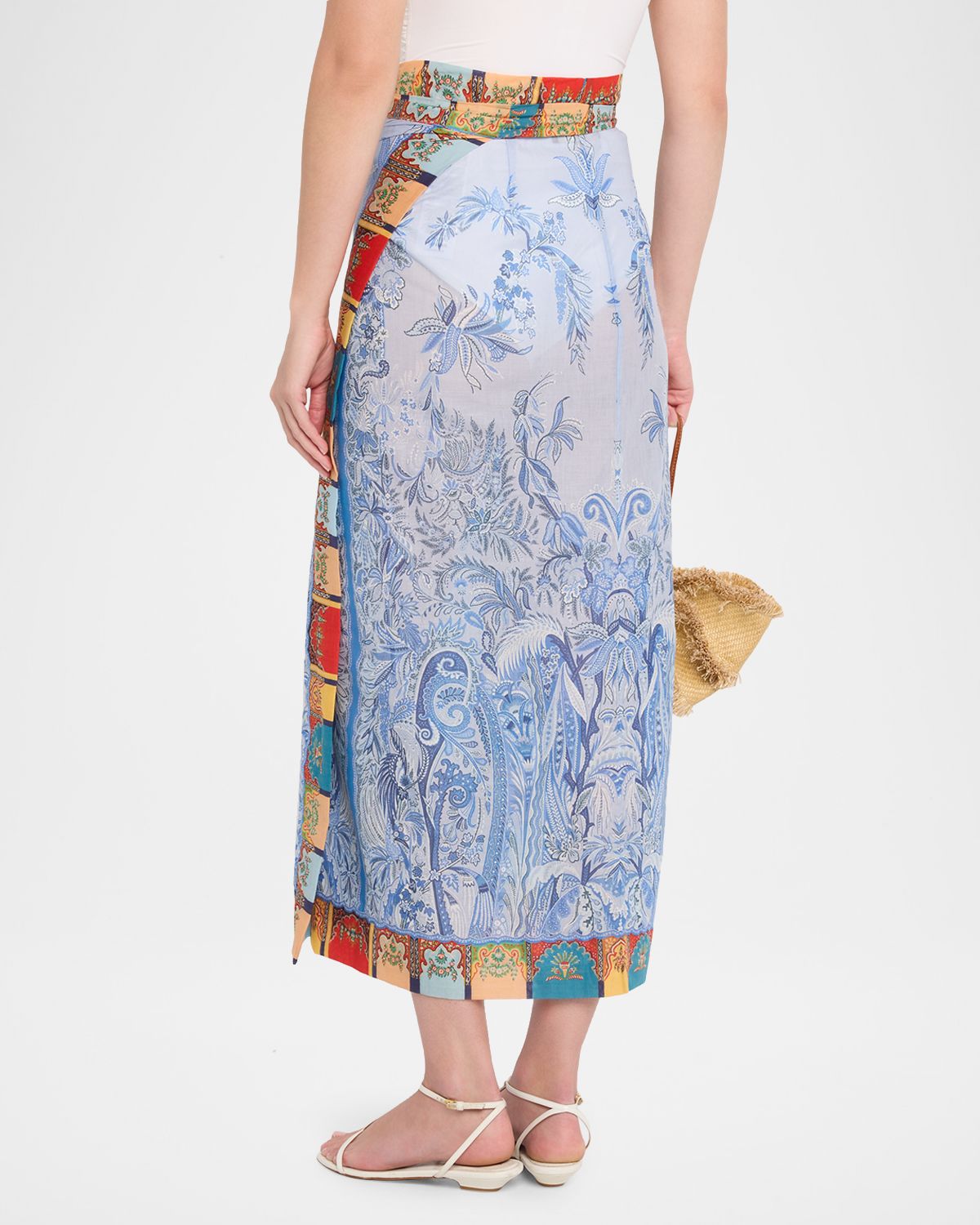 Etro Paisley Wrap Midi Skirt Coverup | Thumbnail 3