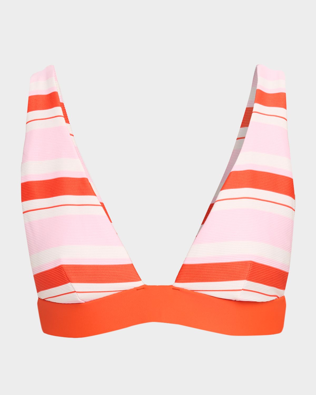 SIMKHAI Tillie Striped Triangle Bikini Top