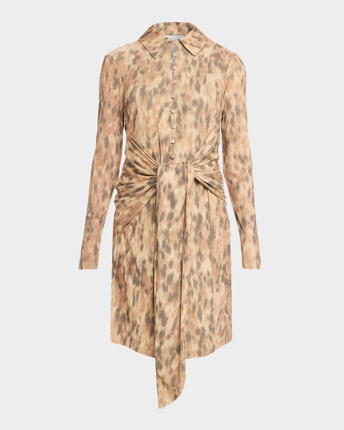 Ganni Printed Marl Mesh Shirtdress | Thumbnail 6 Ganni Printed Marl Mesh Shirtdress | Thumbnail 6