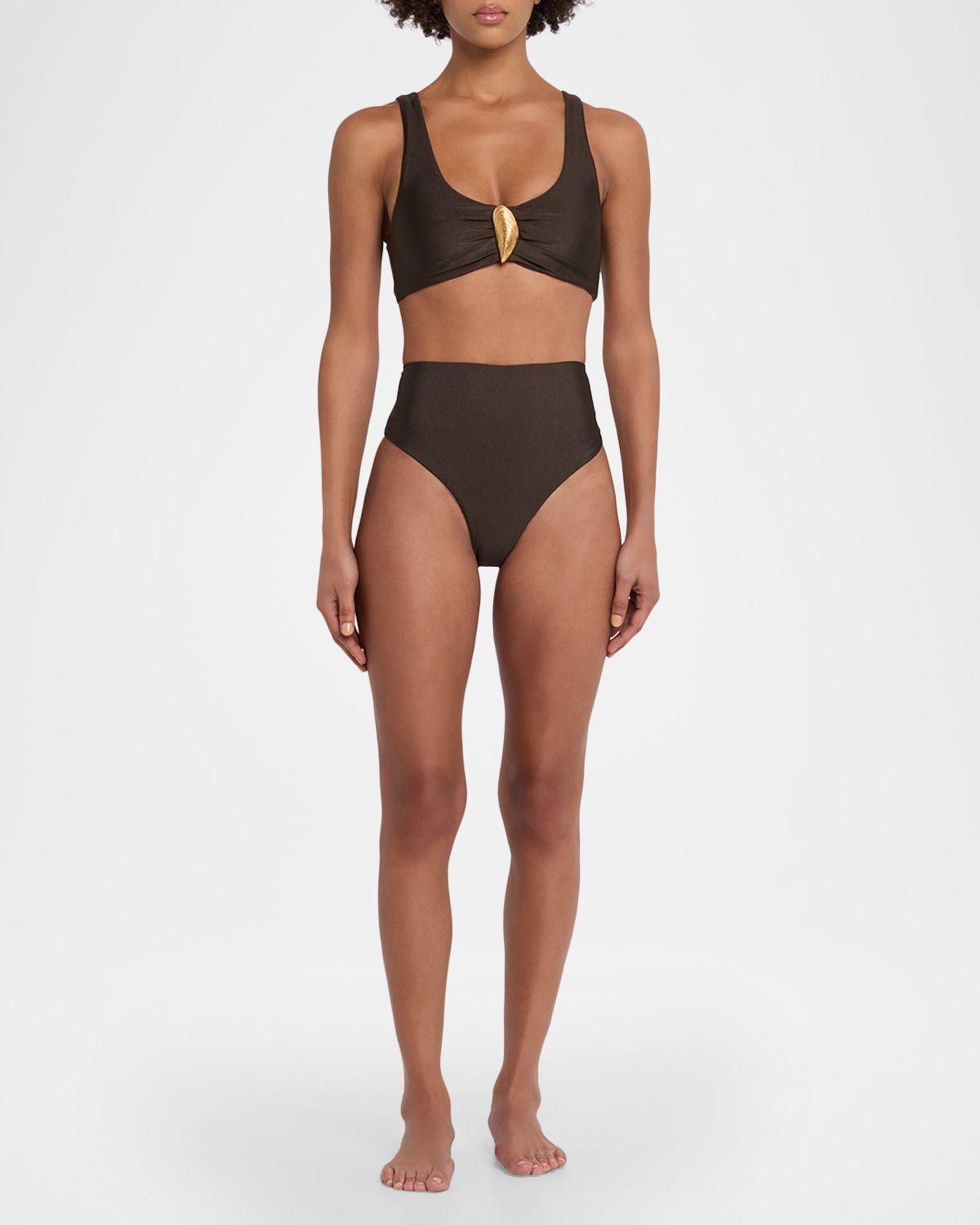 SIMKHAI The Gracie Shell Bikini Bottoms