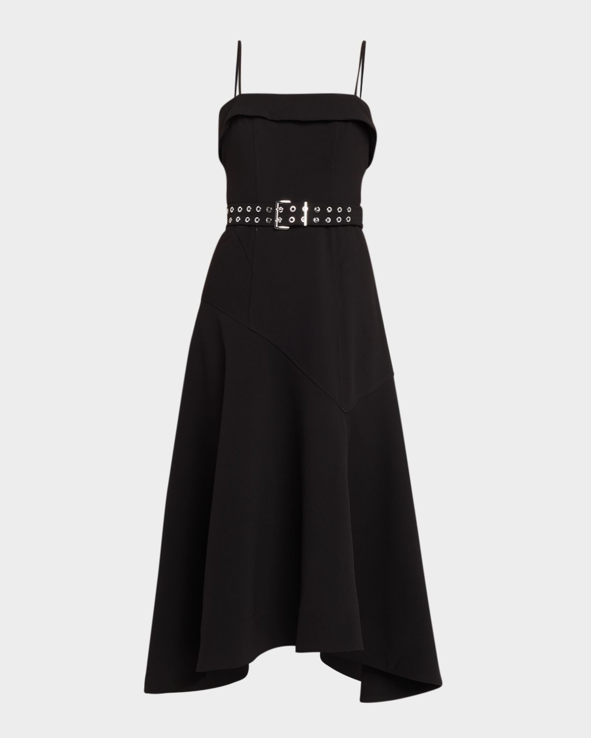 Ganni Future Twill Suiting Midi Dress
