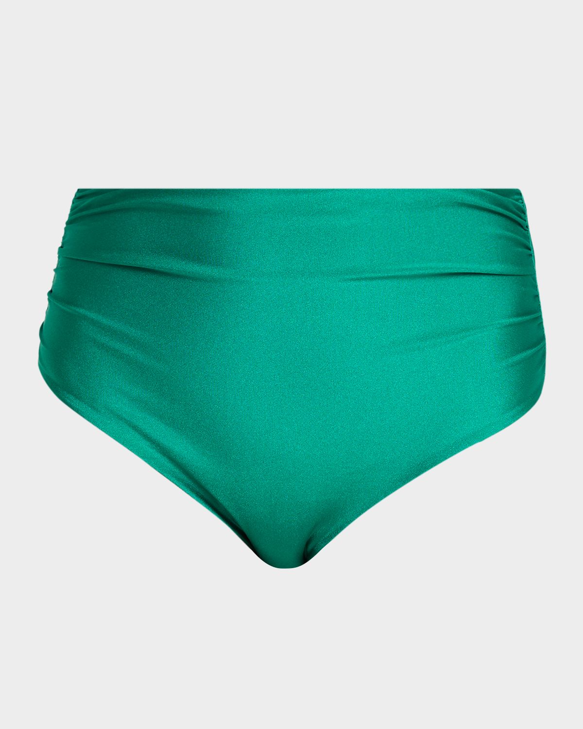 SIMKHAI Teya Ruched High Waisted Bikini Bottoms