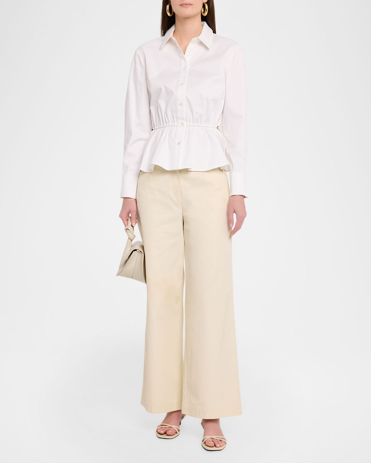 Toccin Ingrid Peplum Button-Front Shirt