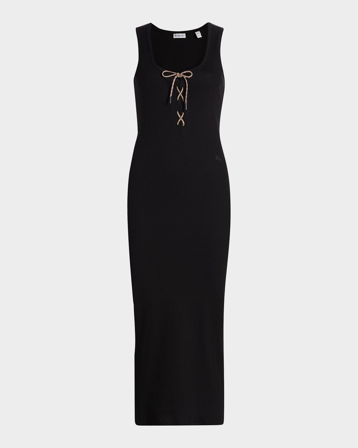 Burberry Carlotta Lace-Up Sleeveless Rib Midi Dress | Thumbnail 8 Burberry Carlotta Lace-Up Sleeveless Rib Midi Dress | Thumbnail 8
