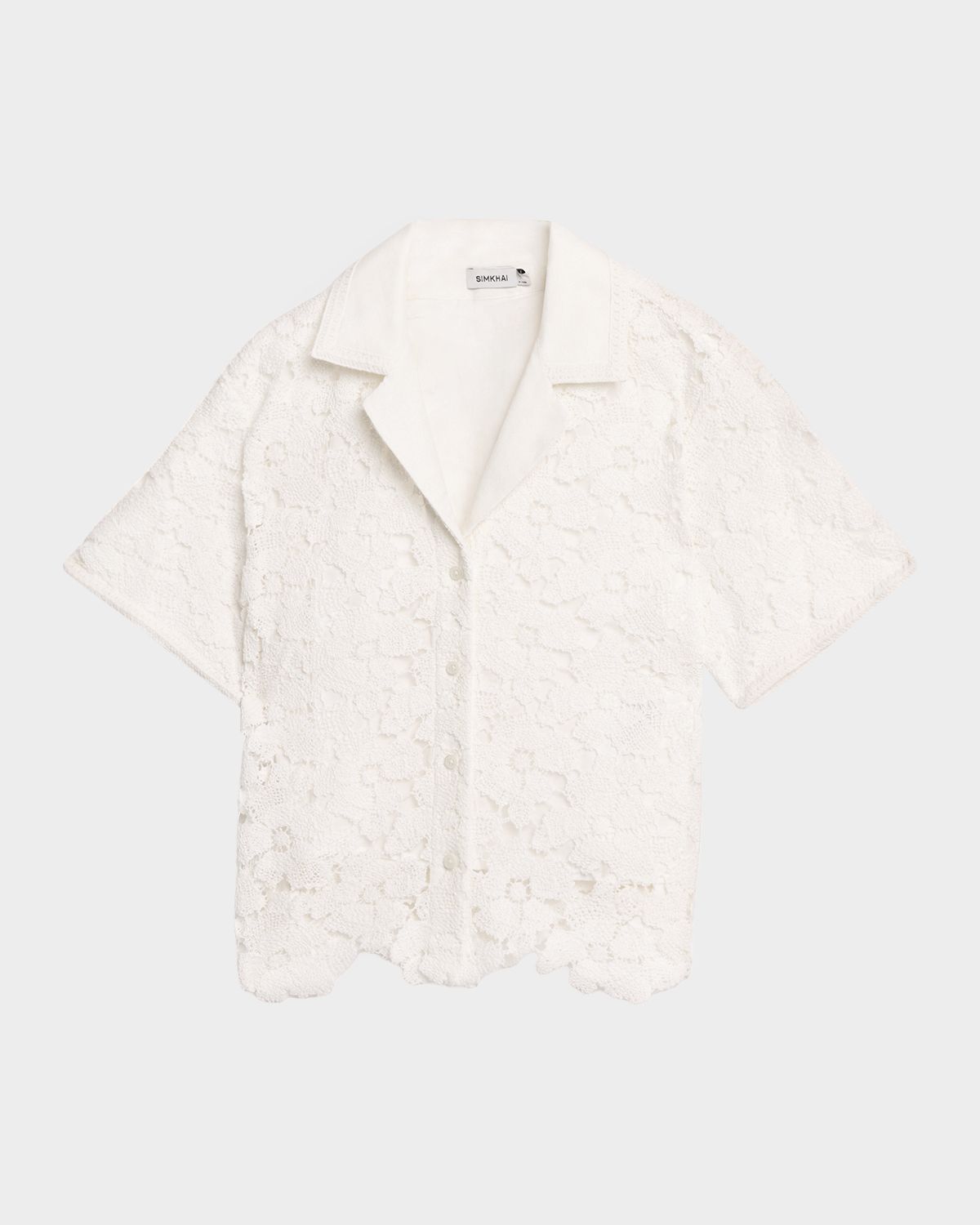 SIMKHAI Glenn Lace Camp Shirt