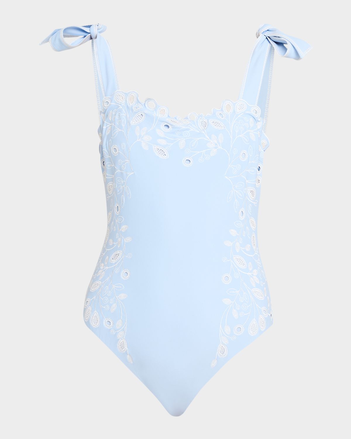 SIMKHAI Laurie Embroidered One-Piece Swimsuit | Thumbnail 5
