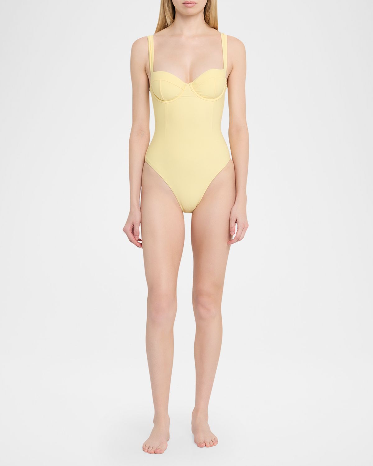 SIMKHAI Kyle Bustier One-Piece Swimsuit