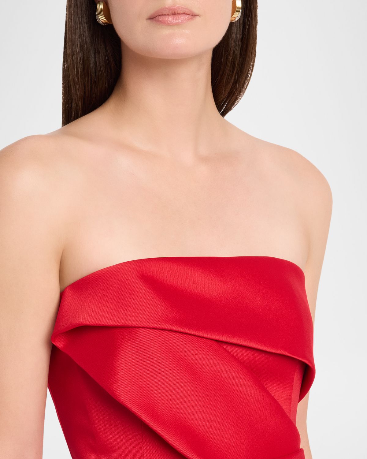 Aidan Mattox Strapless Stretch Mikado Midi Dress | Thumbnail 5 Aidan Mattox Strapless Stretch Mikado Midi Dress | Thumbnail 5