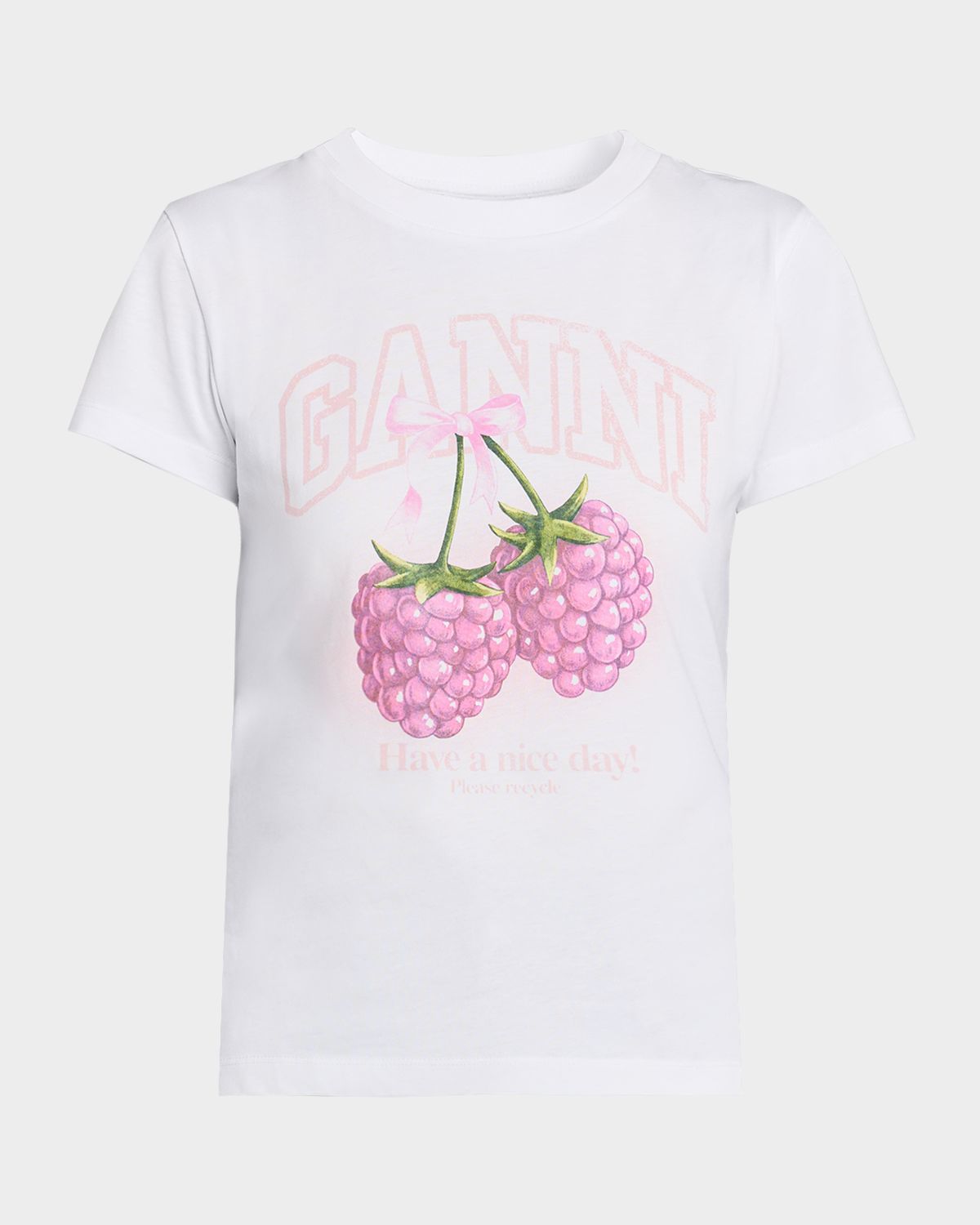 Ganni Baby-Fit Graphic Tee