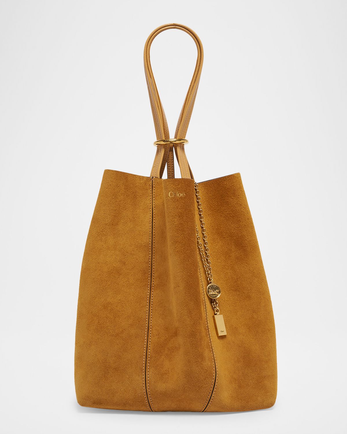 Chloe Spin Small Suede Tote Bag