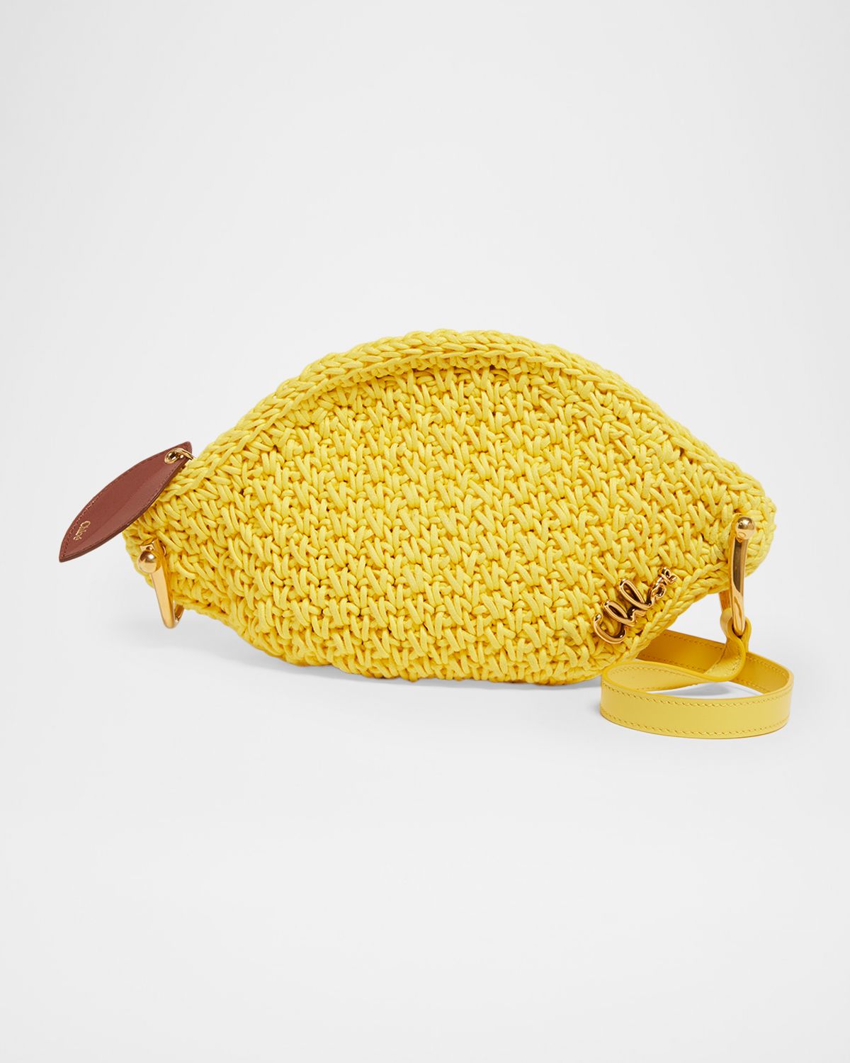 Chloe Tropicus Lemon Crochet Crossbody Bag