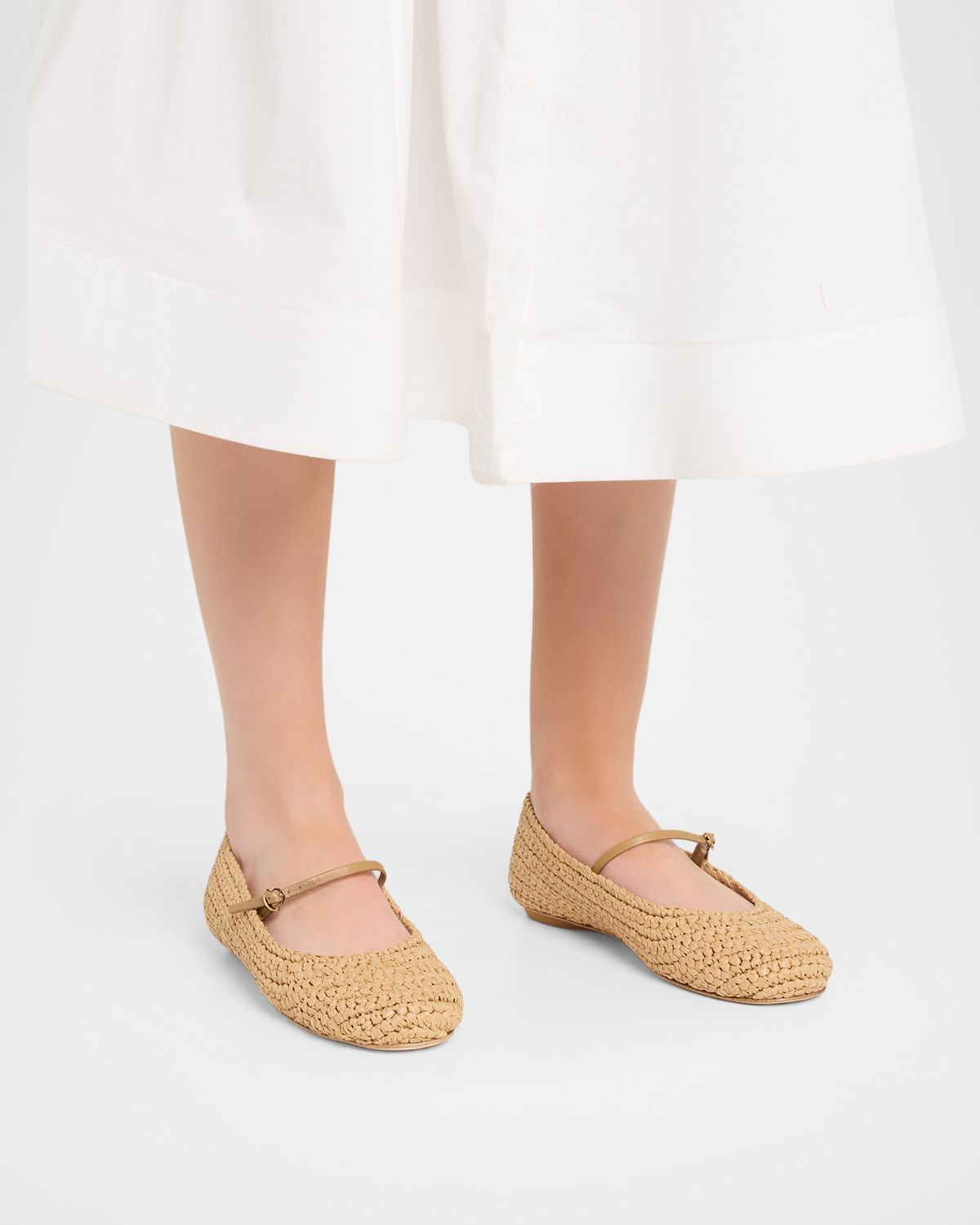 Moncler Paloma Weave Ballerina Flats