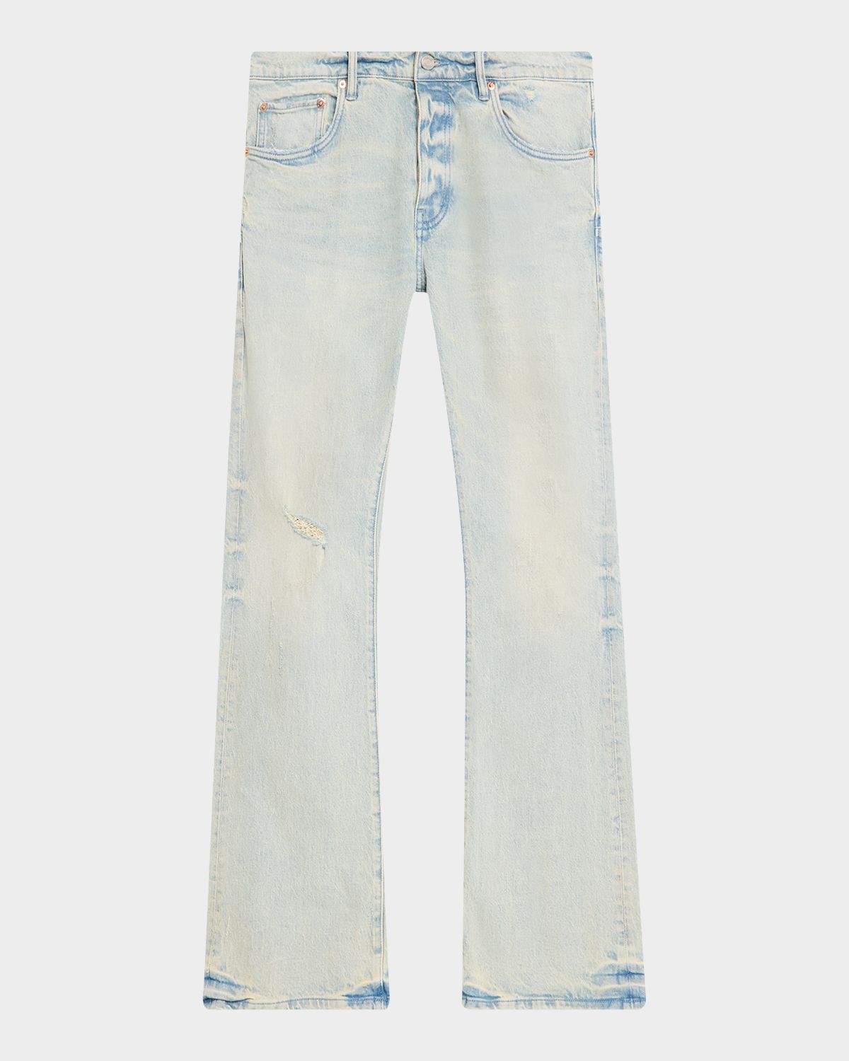 PURPLE Men 's P004 Blowout Flare Jeans