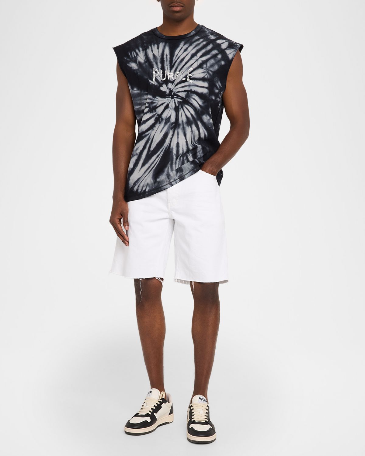 PURPLE Men 's Optic Relaxed-Fit Shorts