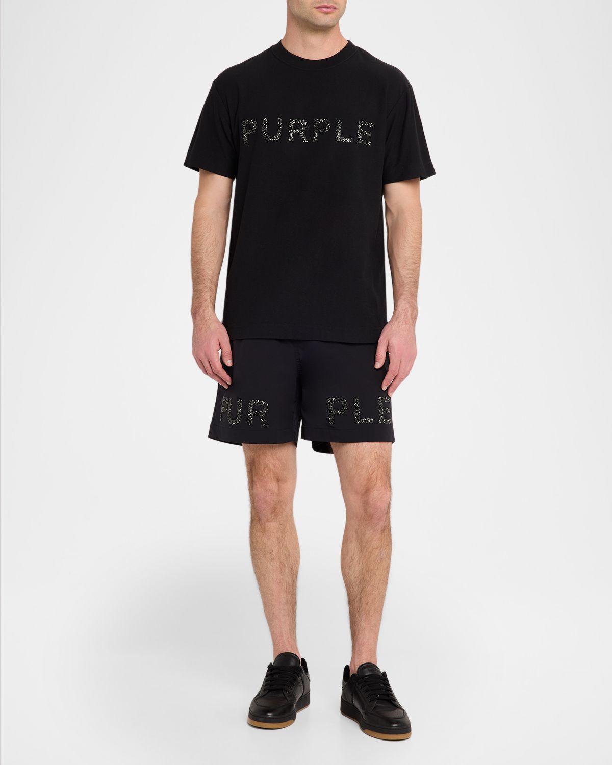 PURPLE Men 's Crystal All Round horts