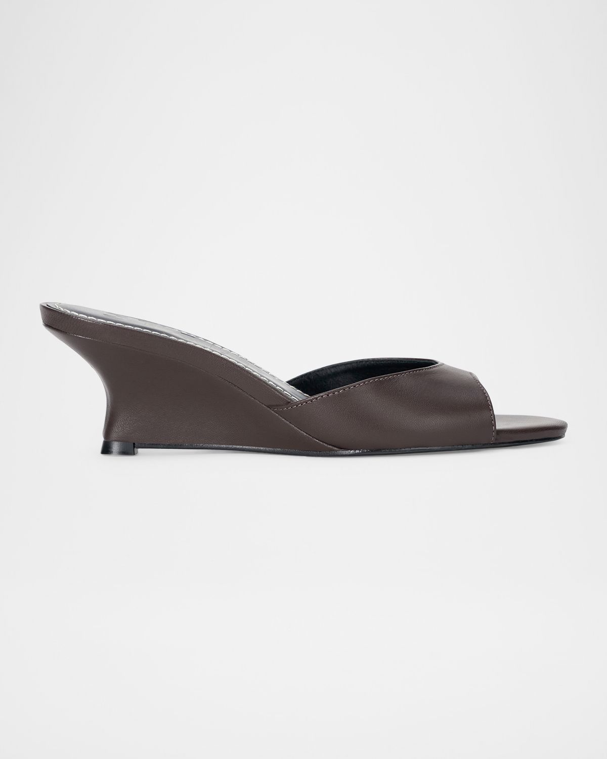 STAUD Brigitte Leather Wedge Sandals
