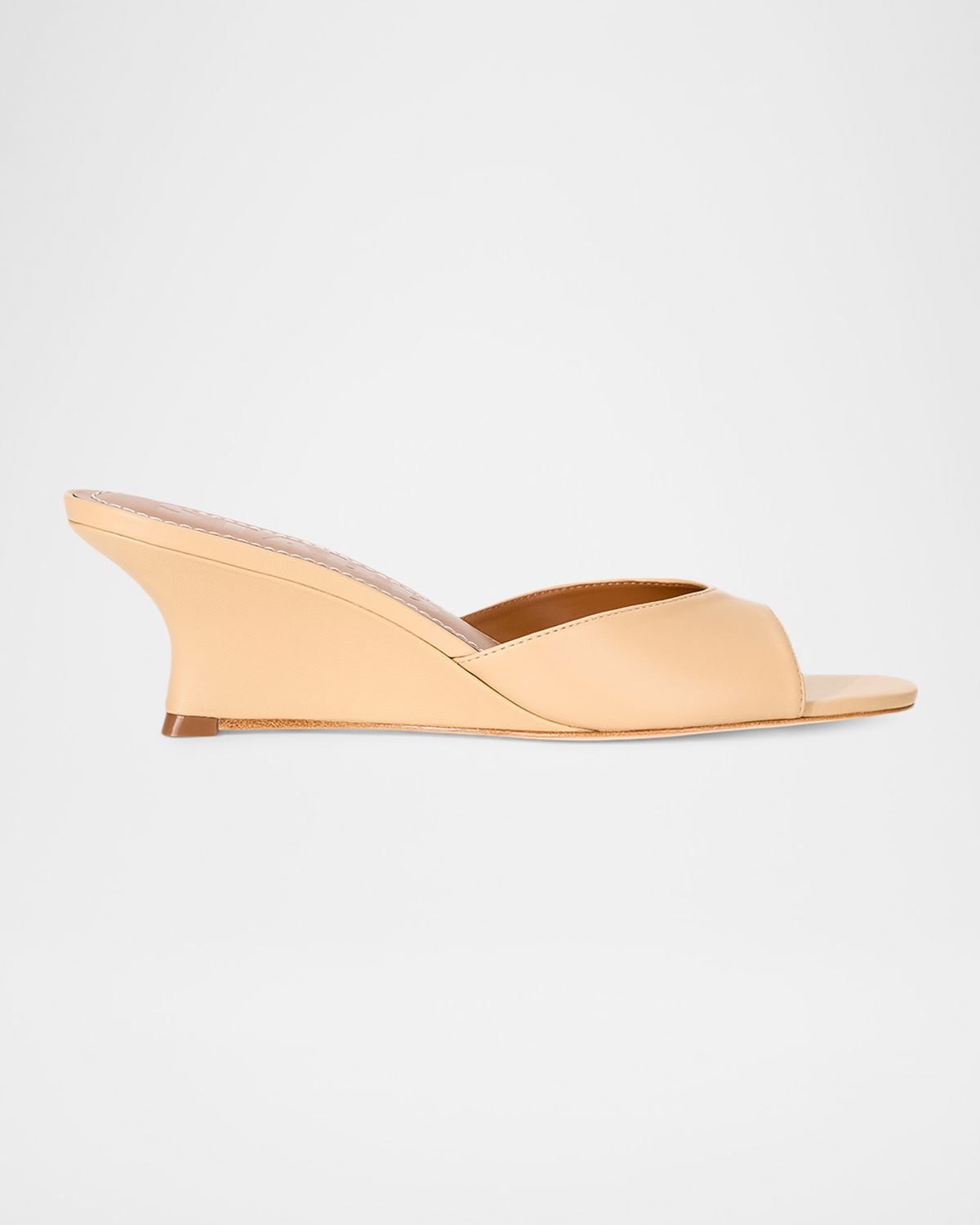 STAUD Brigitte Leather Wedge Sandals
