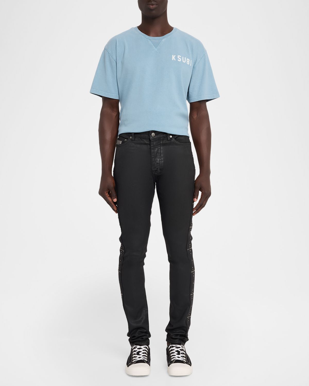 Ksubi Men 's Van Winkle Plus Studded Skinny Jeans