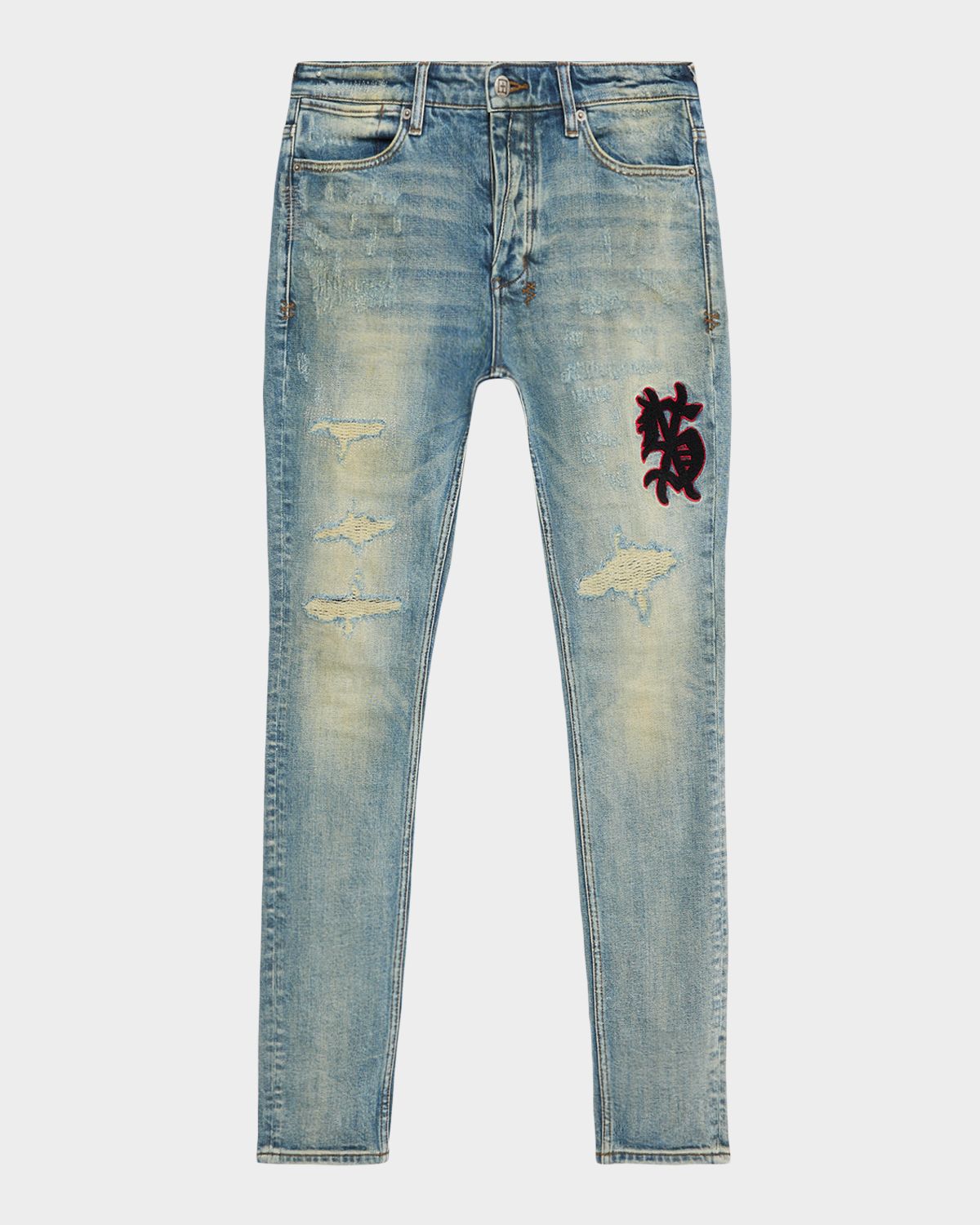 Ksubi Men 's Van Winkle Distressed Stretch Skinny Jeans