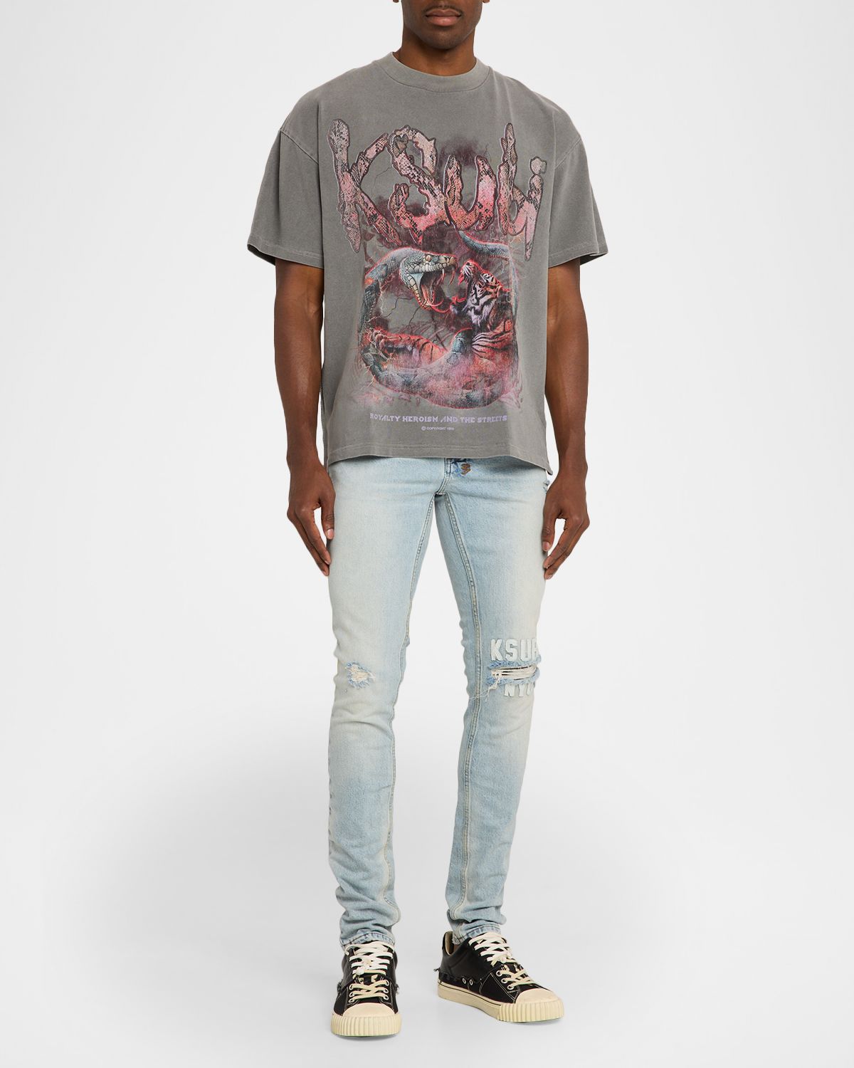 Ksubi Men 's Knotted Ekcess Oversized T-Shirt