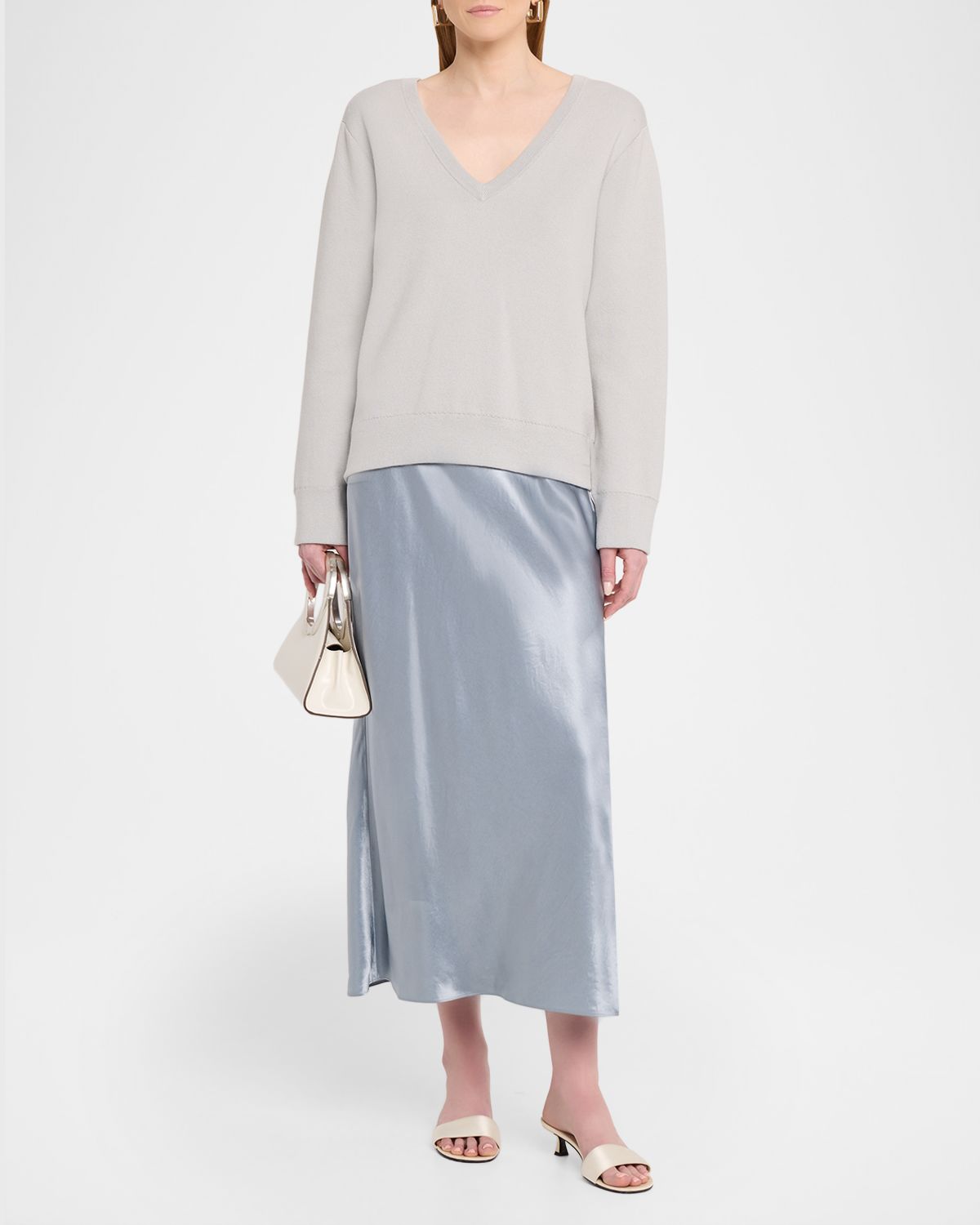Vince Double-Face Cashmere V-Neck Sweater | Thumbnail 5