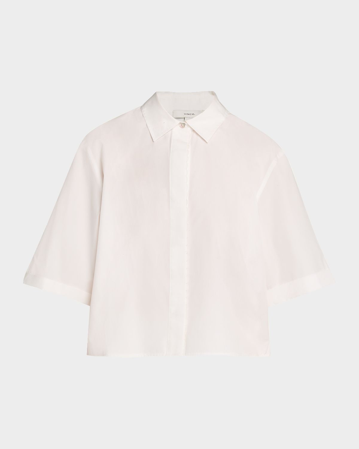 Vince Short-Sleeve Poplin Shirt