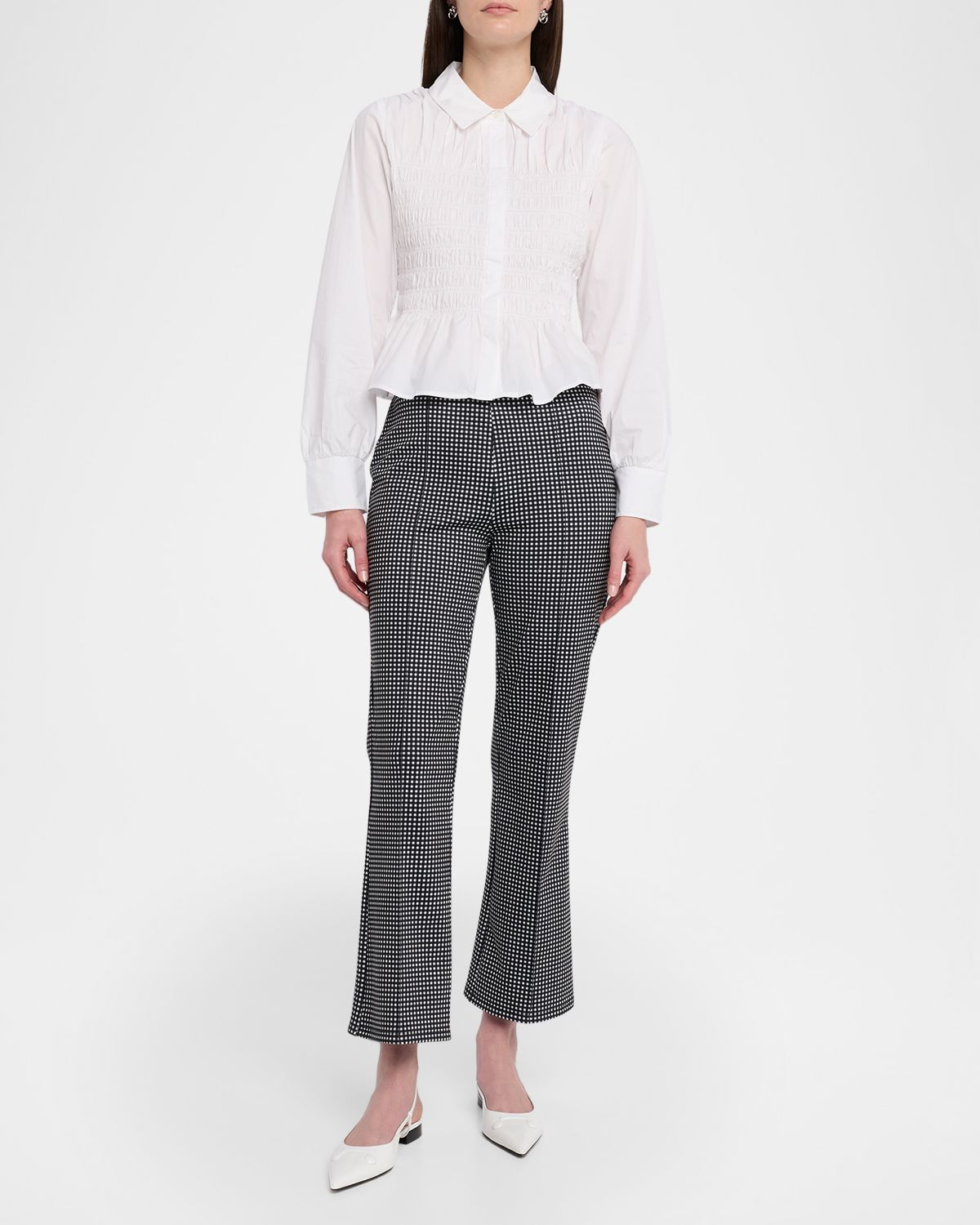 Rails Auray Gingham Cropped Flare Pants