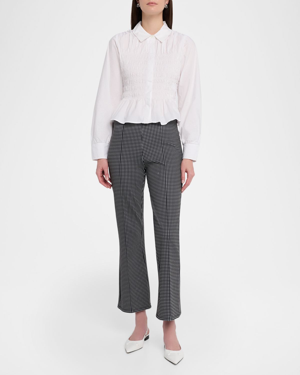 Rails Bradshaw Smocked Button-Front Shirt