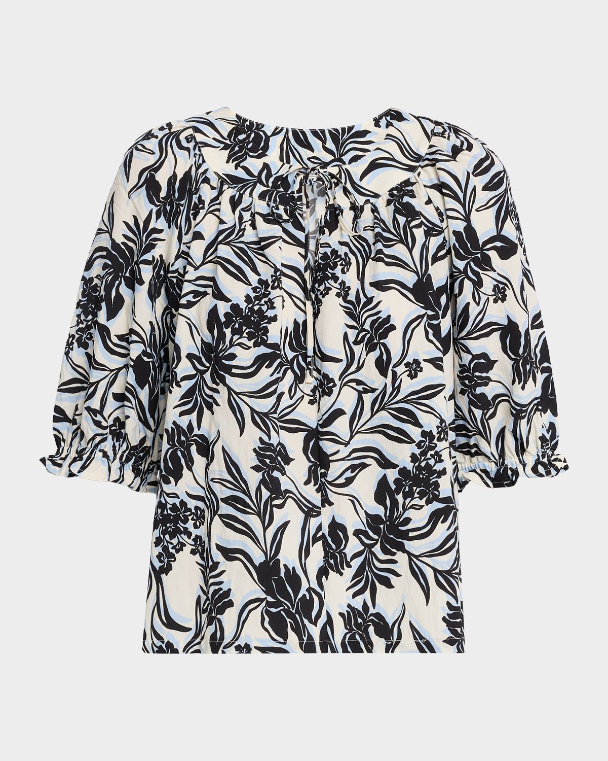 Rails Belina Poplin Tie-Front Top