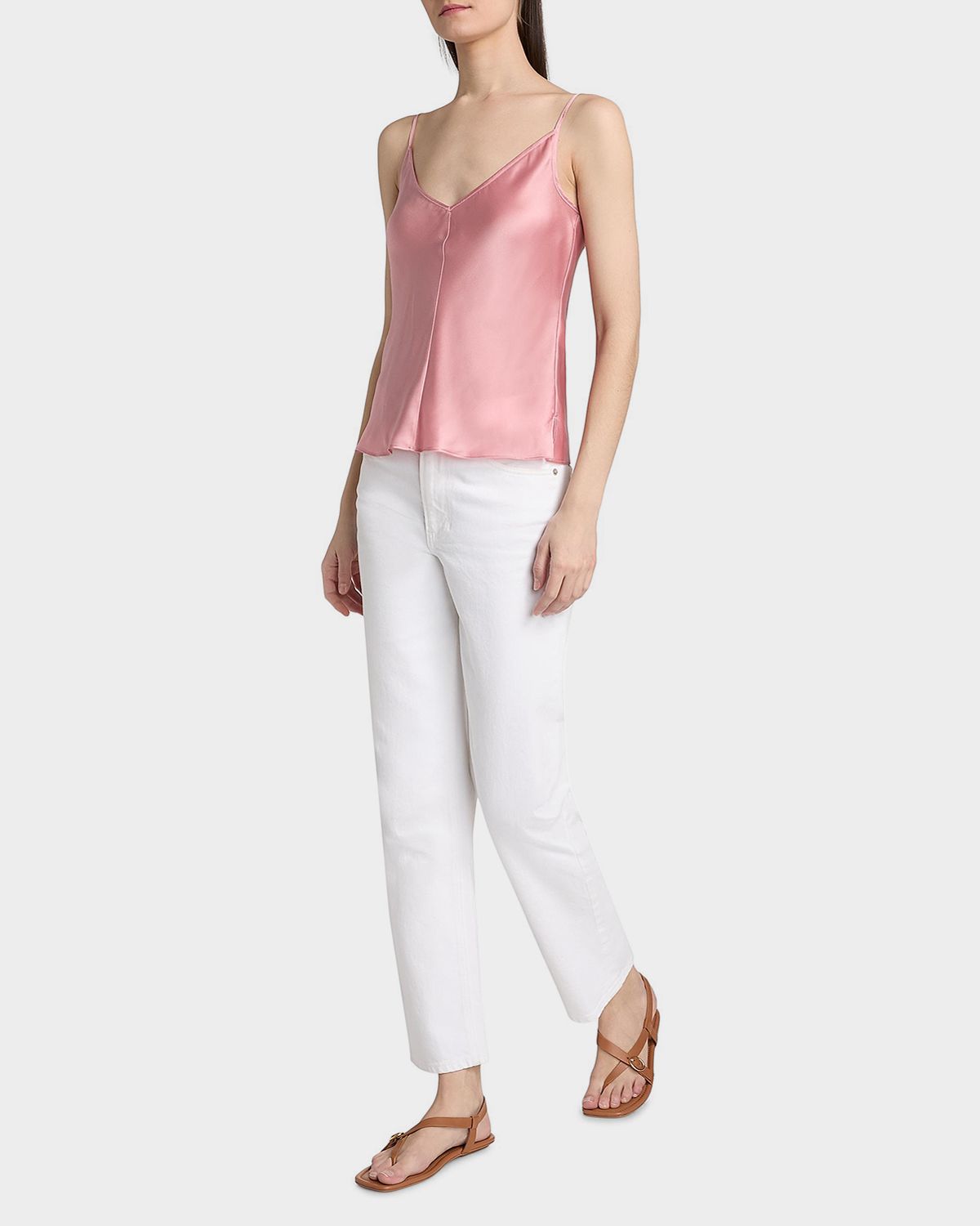 Veronica Beard Leah Mid-Rise Straight Ankle Jeans