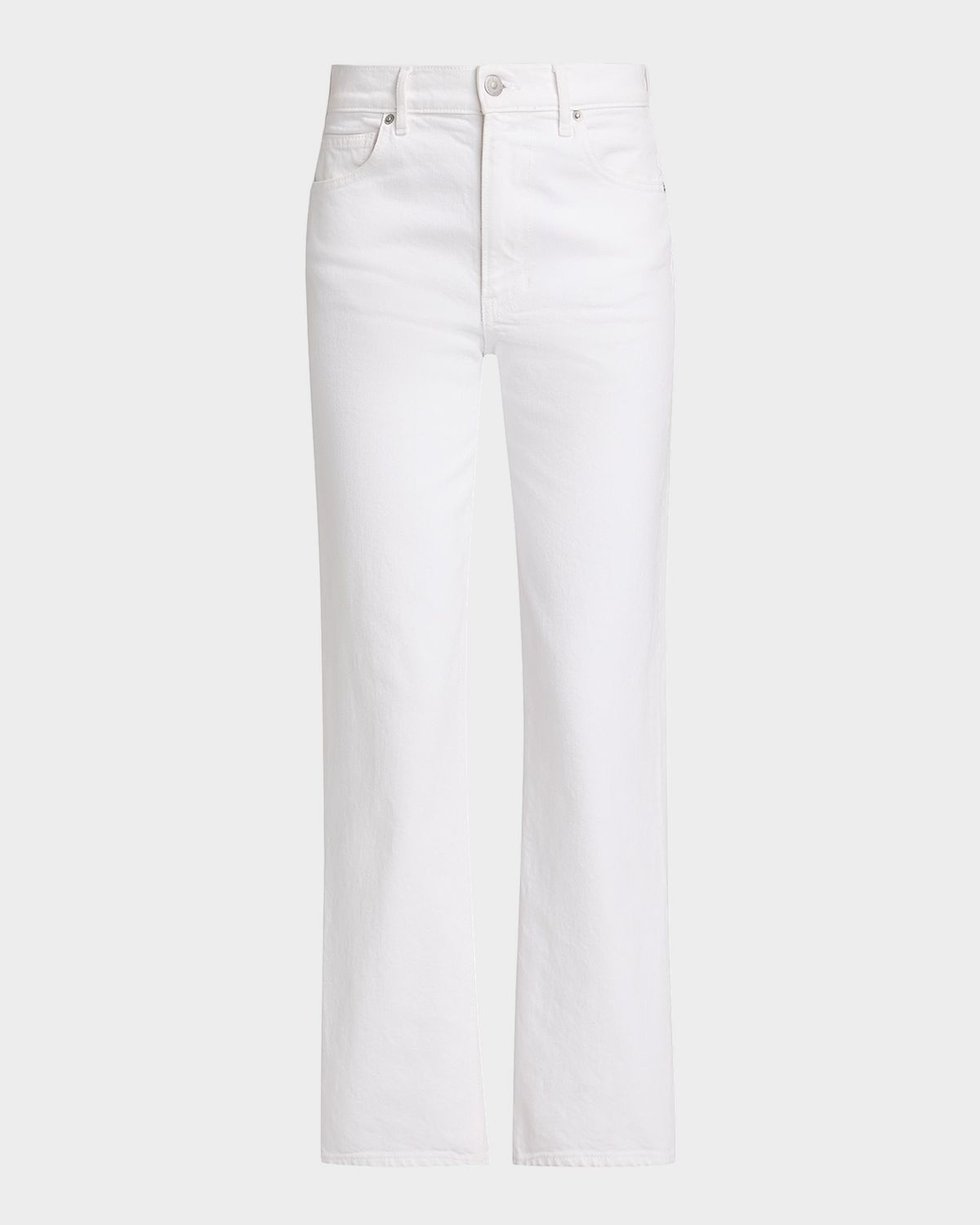 Veronica Beard Leah Mid-Rise Straight Ankle Jeans