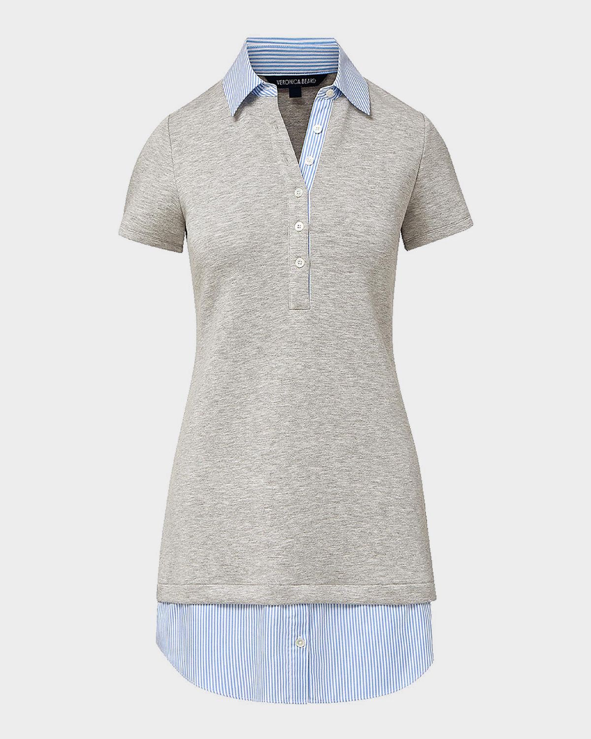 Veronica Beard Kenwood Mixed-Media Mini Dress