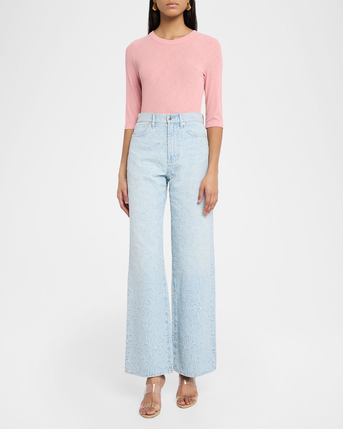 Veronica Beard Taylor Wide-Leg Jeans