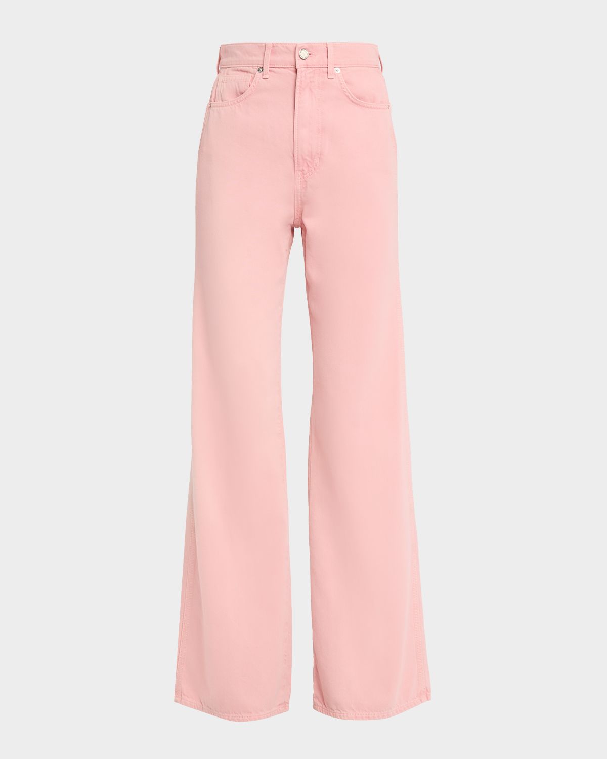 Veronica Beard Taylor High-Rise Wide-Leg Jeans