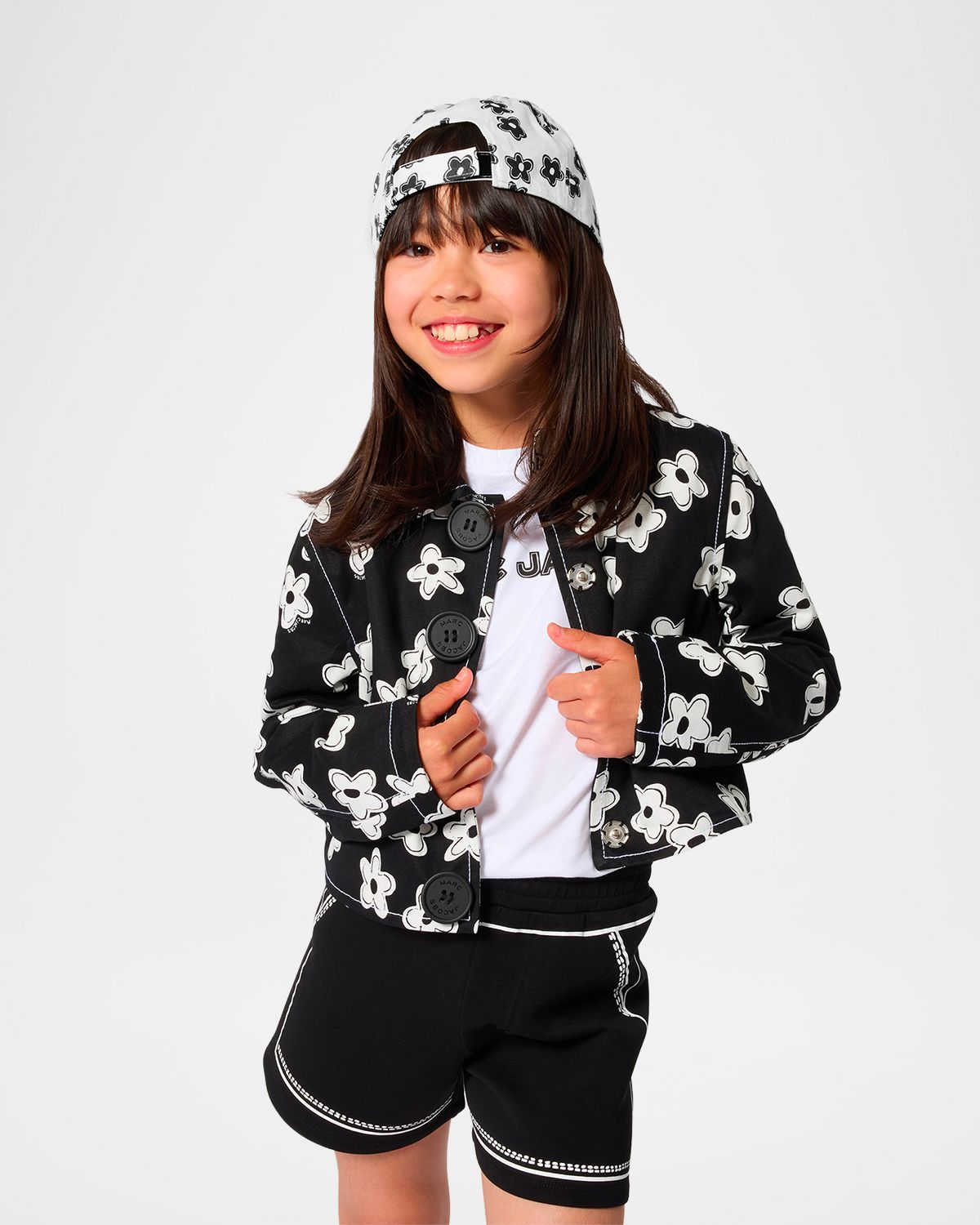 Marc Jacobs Girl 's Trompe L 'oeil Shorts, Size 4-6