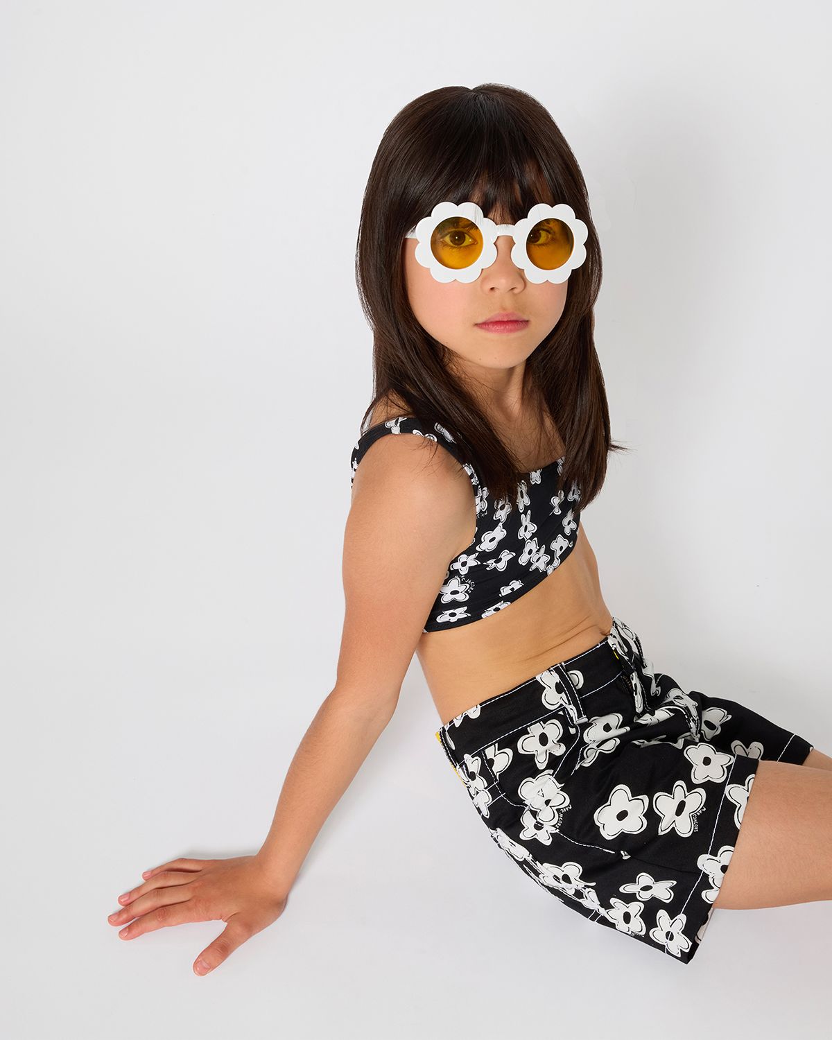 Marc Jacobs Girl 's Daisy-Print Two-Piece Swimsuit, Size 4-6