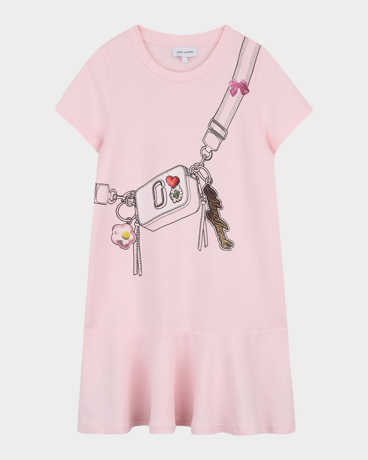 Marc Jacobs Girl 's The Trompe L 'oeil Snapshot Dress, Size 4-6