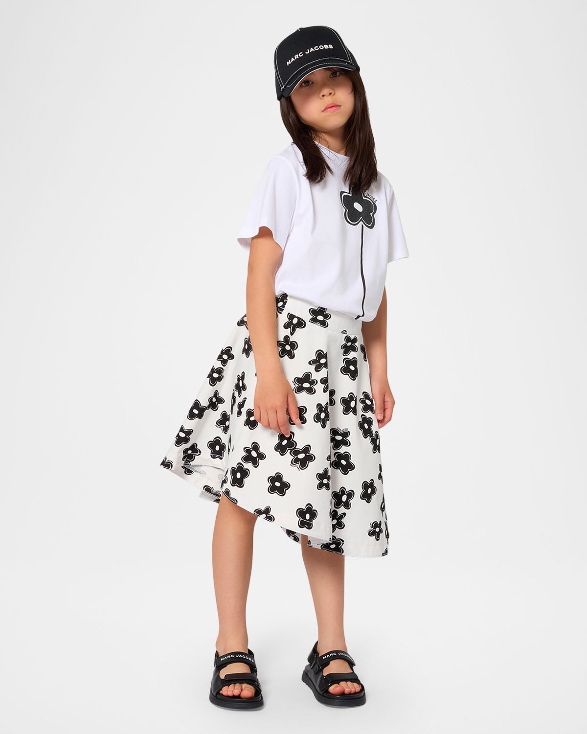 Marc Jacobs Girl 's Glittered Daisy Short-Sleeved T-Shirt, Size 4-6